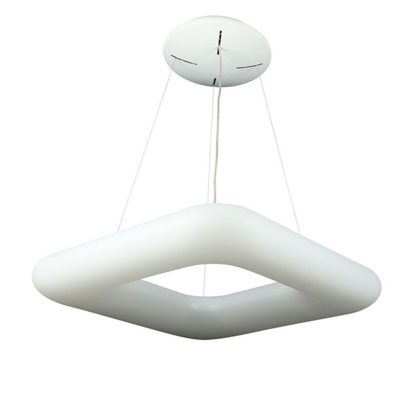 Lampadario LED a Sospensione Quadrato 80W con Telecomando Cambio