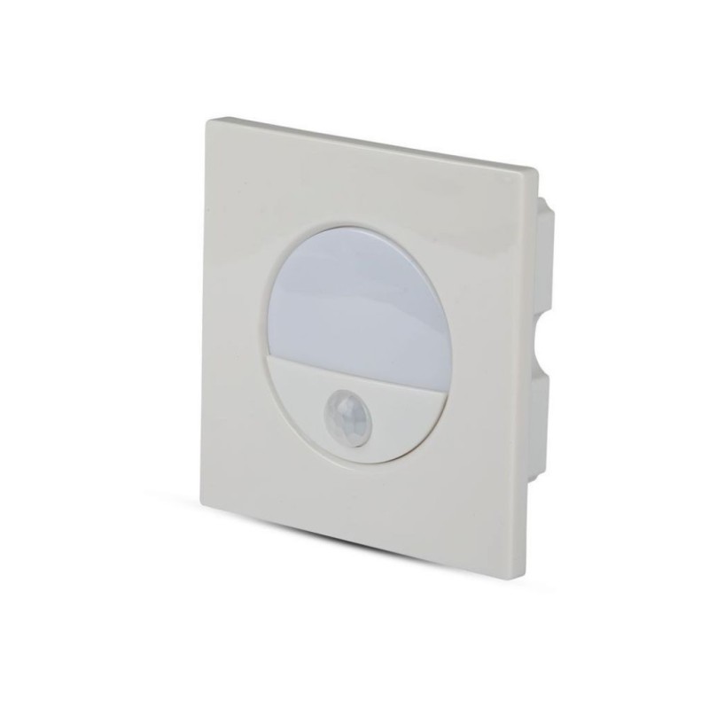 Punto Luce LED da Incasso Quadrato 3W con Sensore