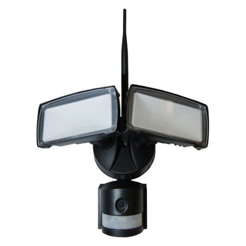 Faro LED 18W con Sensore PIR e Telecamera WiFi