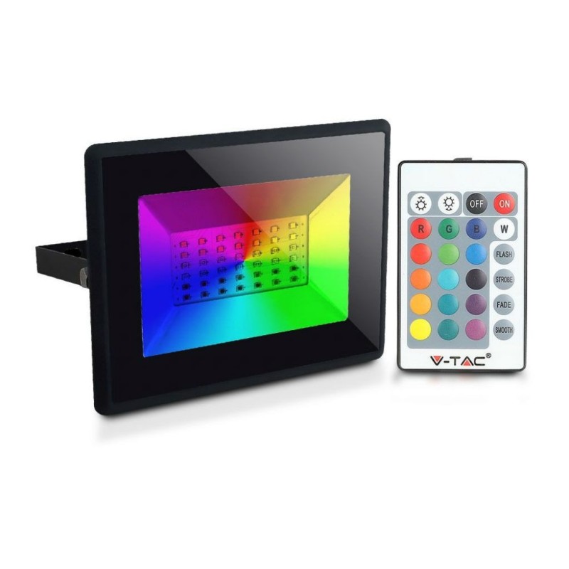 Faro LED SMD 30W RGB con Telecomando Infrarossi