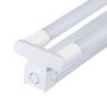 Plafoniera LED LED Doppia con Tubi LED Chip Samsung T8 36W G13 120cm in Nanoplastica 6400K IP20