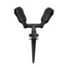 Picchetto con Portalampada E27 Doppio IP44