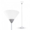 Piantanta LED in Metallo con Portalampada in Plastica Satinata E27 (Max 60W)