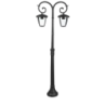 Lampione LED con Portalampada E27 (Max 2x60W)