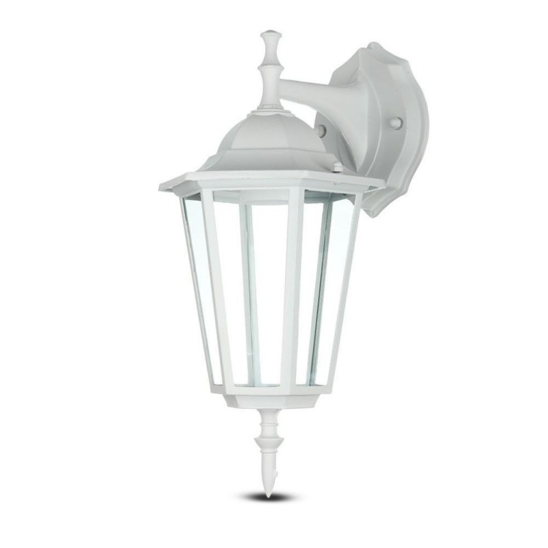 Lampada LED da Muro a Lanterna con Portalampada E27 (Max 60W) Attacco verso il basso