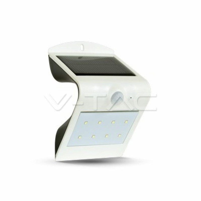 Lampada LED Solare da Muro a Batteria 1,5W 10 con Sensore PIR