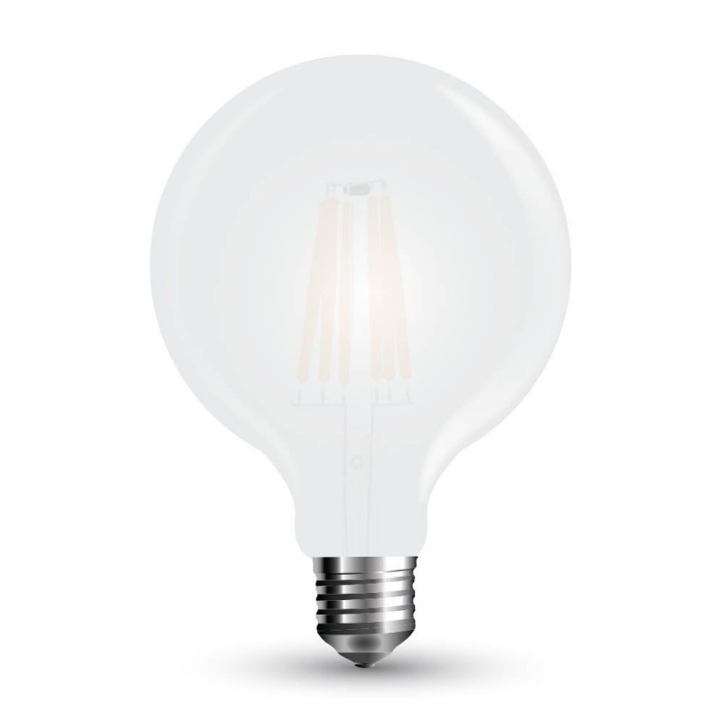 Lampadina LED E27 7W G95 Filamento Satinato 2700K