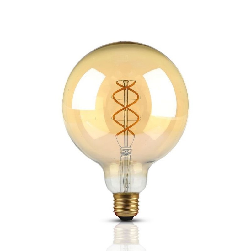 Lampadina LED E27 5W G125 Filamento Ambrato 2200K