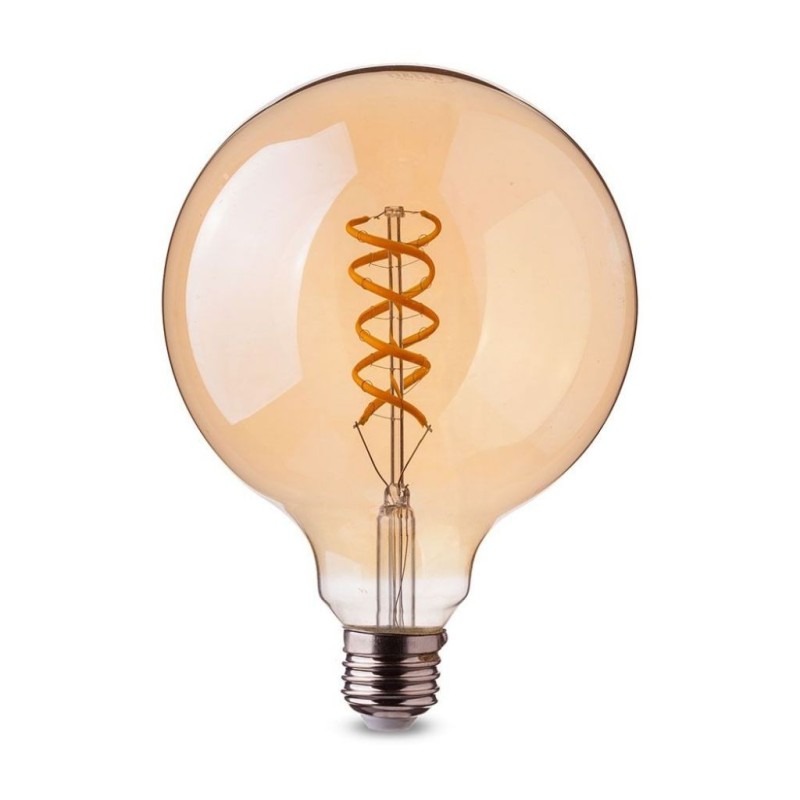 Lampadina LED E27 5W G95 Filamento Ambrato 2200K