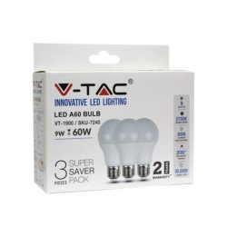 Lampadina LED E27 9W A60...