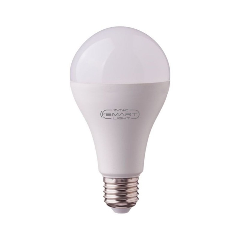 Lampadina LED E27 18W A95 Compatibile con Google Home e Amazon Alexa Tramite App V-Tac Smart RGB e 3 in 1 Dimmerabile