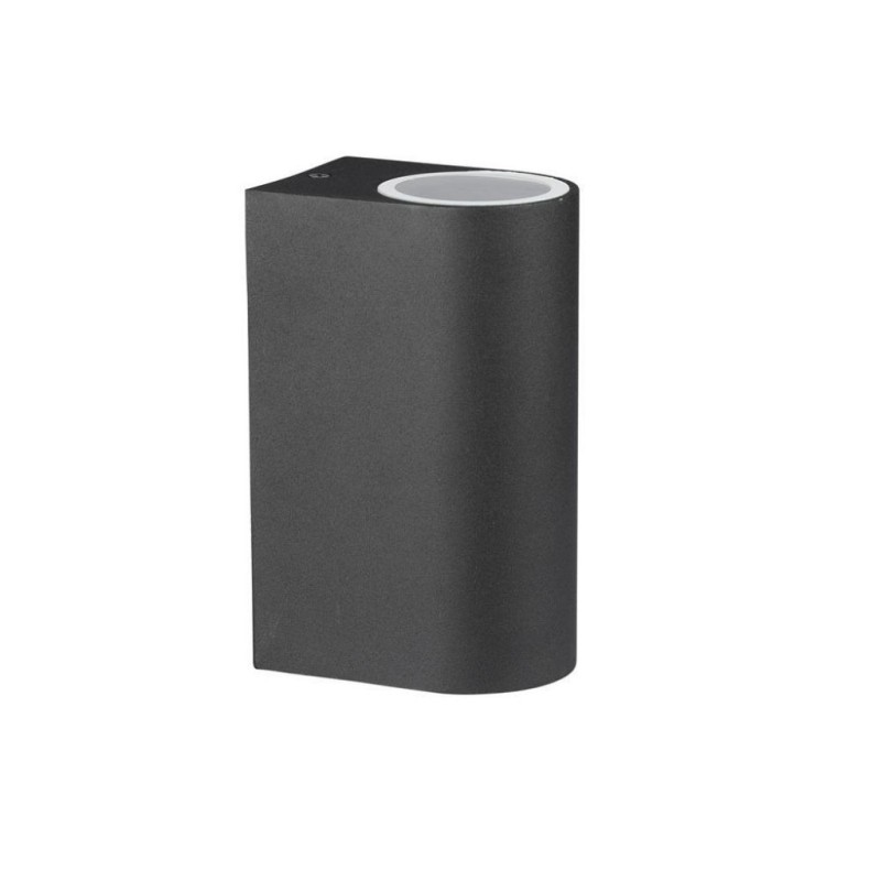 Portafaretto LED da Muro Arrotondato 2 GU10 (Max 2x20W)