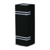 Portafaretto LED da Muro Quadrato 2 GU10 (Max 2x11W)