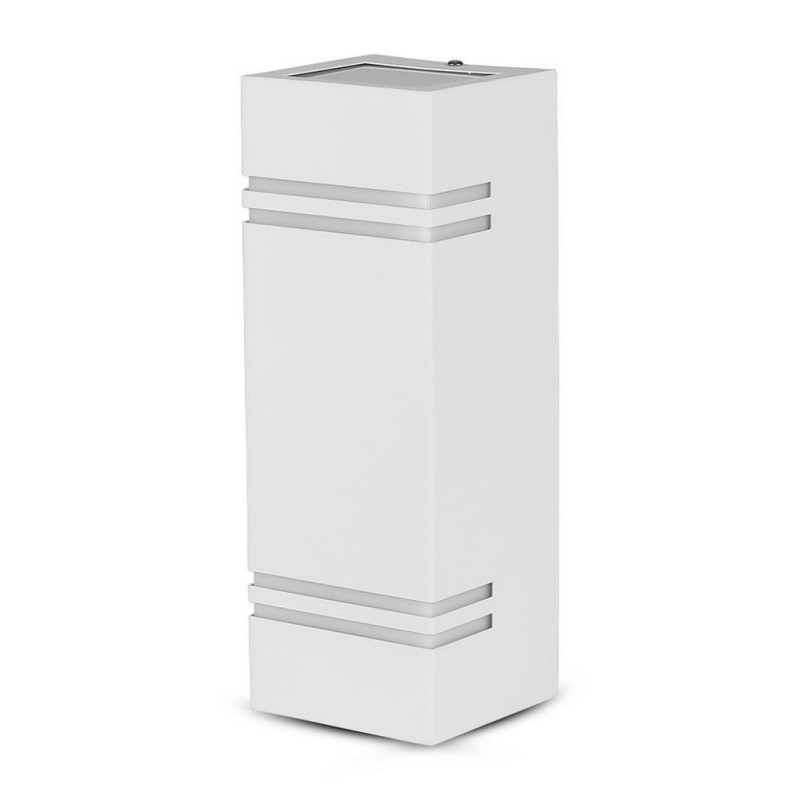 Portafaretto LED da Muro Quadrato 2 GU10 (Max 2x11W)