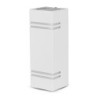 Portafaretto LED da Muro Quadrato 2 GU10 (Max 2x11W)