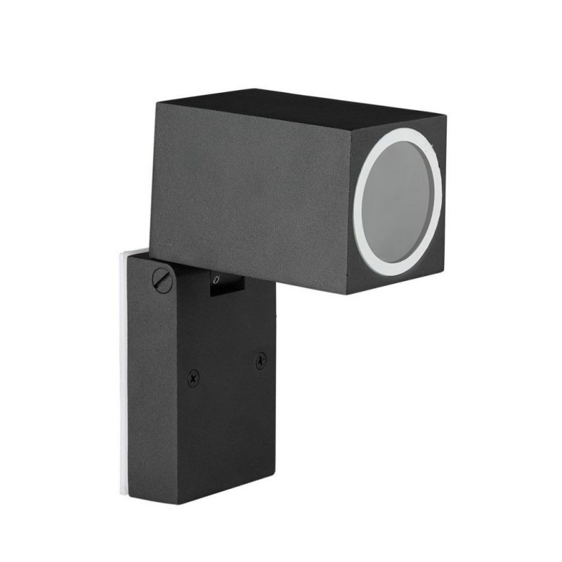 Portafaretto LED da Muro Quadrato GU10 (Max 35W) Orientabile
