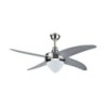 Ventilatore LED da Soffitto 15W 3 in 1 con Motore a Corrente Alternata da 60W con Telecomando 4 pale