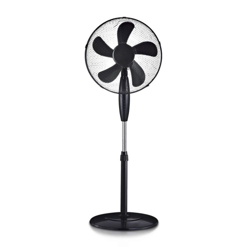 Ventilatore con Base Rotonda 55W Altezza Regolabile (Max 120cm) 5 Pale a 3 Velocit? Rotante