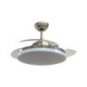 Ventilatore LED da Soffitto 30W 3 in 1 con Motore a Corrente Continua da 35W con Telecomando 3 pale