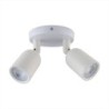 Portafaretto LED Montaggio a Plafone Rotondo 2xGU10 Orientabili