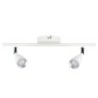 Faretto LED da Muro Doppio 9W con Testa Orientabile