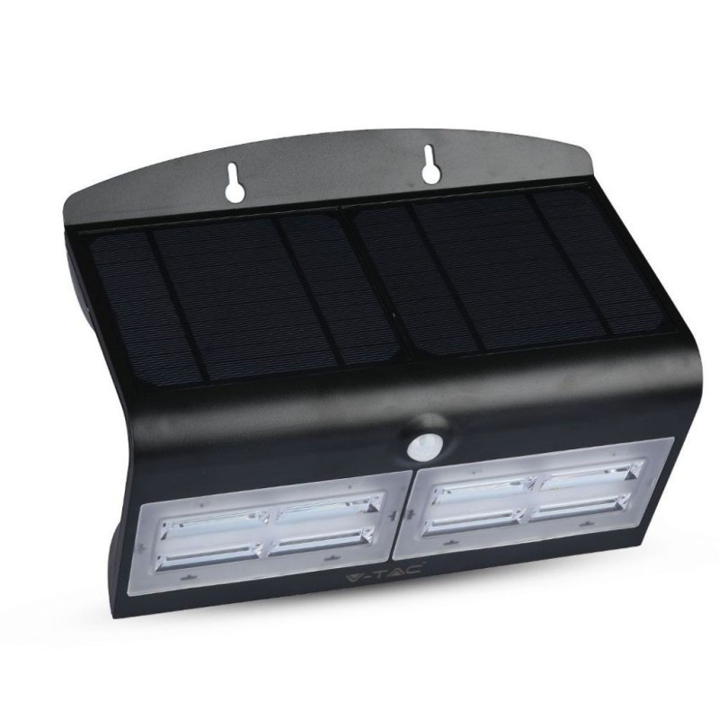 Lampada LED Solare da Muro a Batteria 6,8W 60LED con Sensore PIR