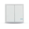 Interruttore Wireless a Doppio Tasto con Sensore