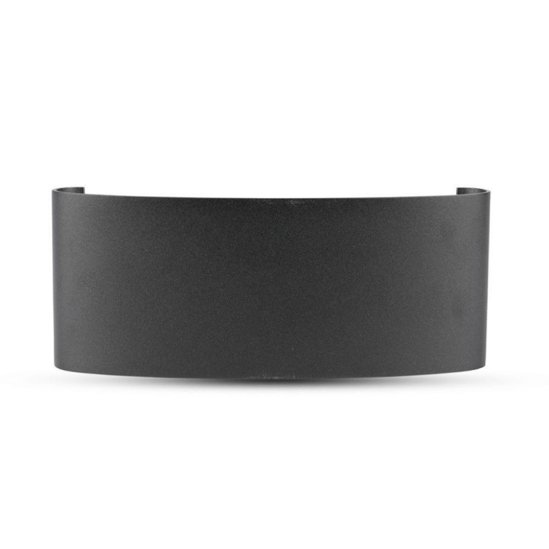 Applique LED da Muro 8W Doppio Fascio Luminoso Corpo Nero 3000K IP54