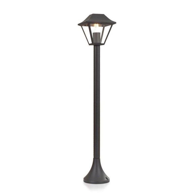 Lampione LED con Portalampada a Lanterna in Vetro E27