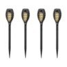 Lampada Solare LED a Forma di Torcia 1W 2200K (Confezione 4 pezzi)