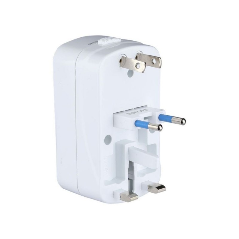 Adattatore Universale con Protezione da Sovraccarico con 2 USB