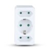 Adattatore Multipresa con 3 Prese Frontali 2 10A e una Presa 10A 2P + Shuko con Spina Shuko