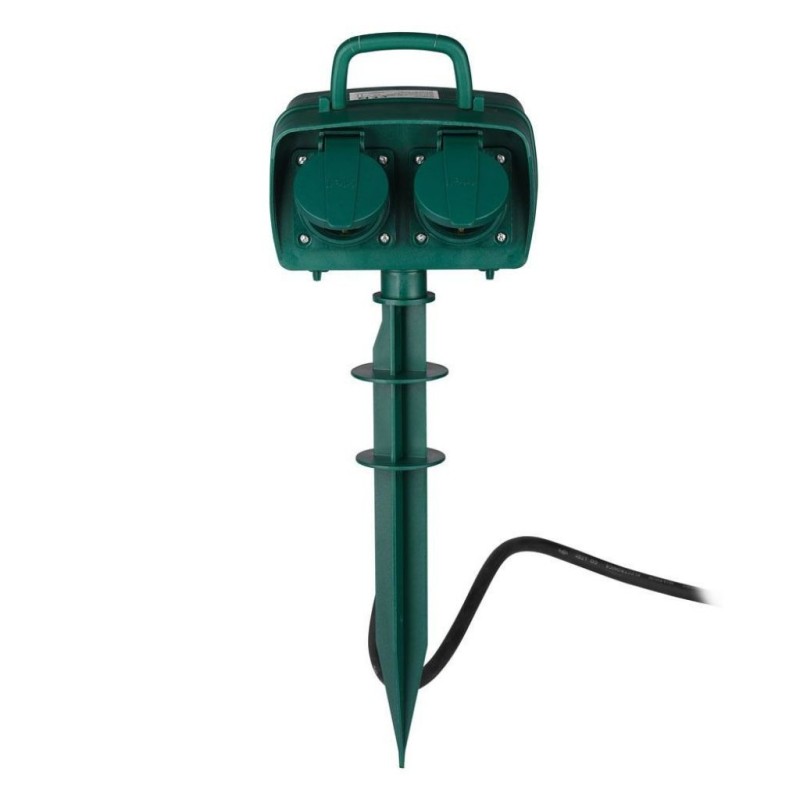 Presa da Giardino con Cavo 3mt 4 Prese 16A con Copertura