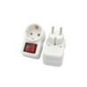 Adattatore con Spina 16A Presa Shuko 250V e Interruttore a 2 poli