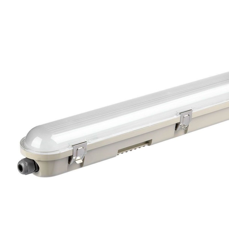 Plafoniera LED Chip Samsung Impermeabile 48W 120LM/W M-Series 1500mm Trasparente 6400K IP65