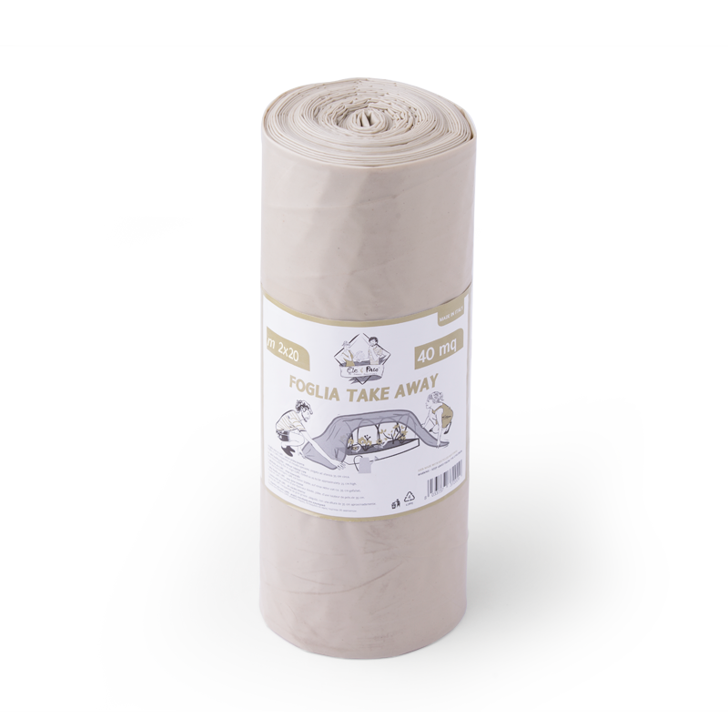 FOGLIA MINI TAKE AWAY SENZA ANIMA INTERNA MT 2X20 AMBRA - 6 PEZZI PER SCATOLA