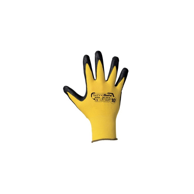 Guanto sintetico spalmato in Nitrile Top Quality Sandy, con cavallotto.