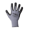Guanto sintetico spalmato in Nitrile Foam Dotted Grey, con cavallotto.