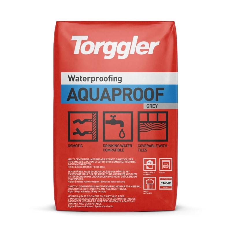 Aquaproof,confezione:25 kg,colore:Grigio