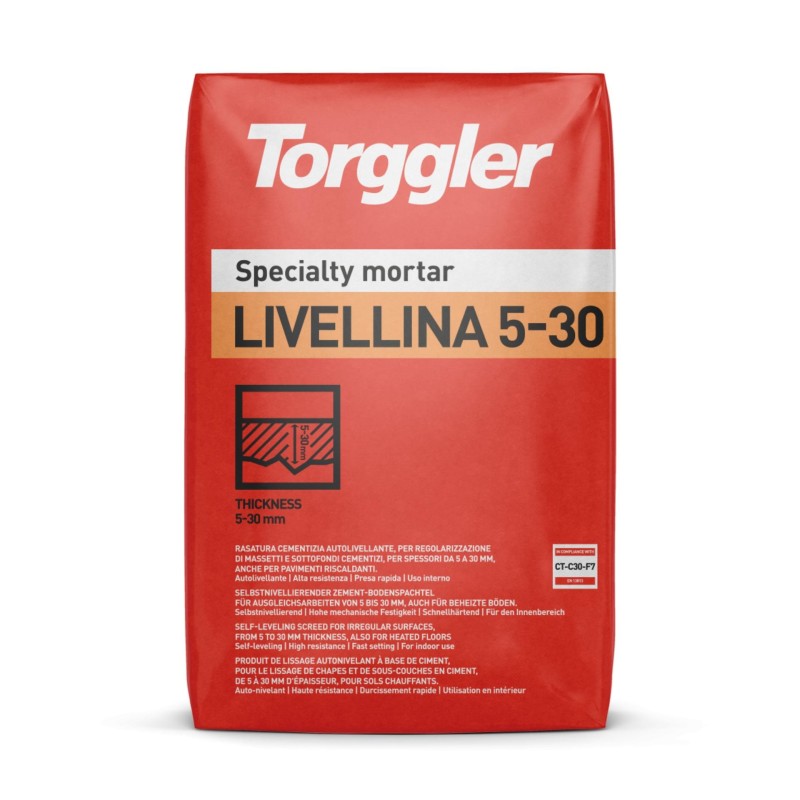 Livellina 5-30,confezione:25 kg,colore:Grigio