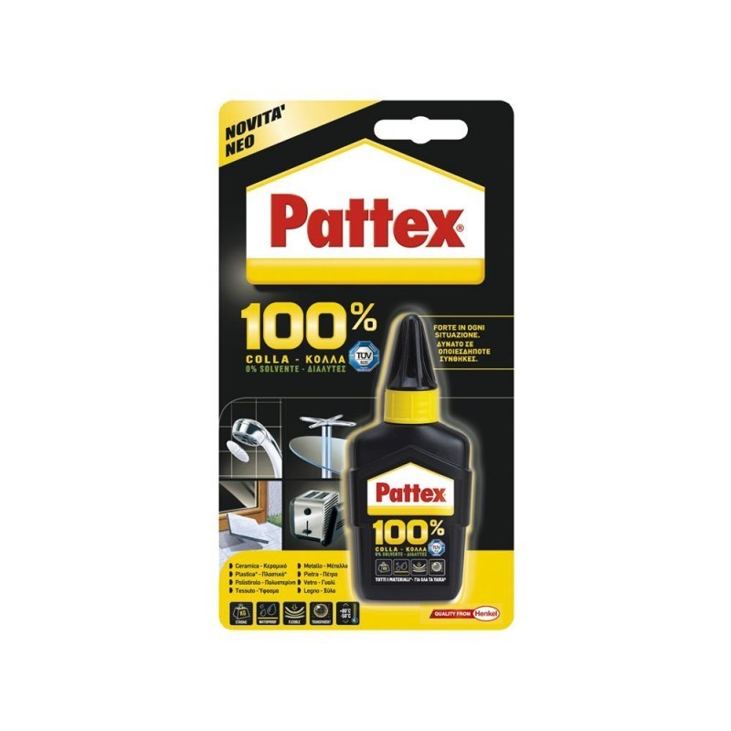 PATTEX 100% COLLA 50g - Strip 6bl x 2