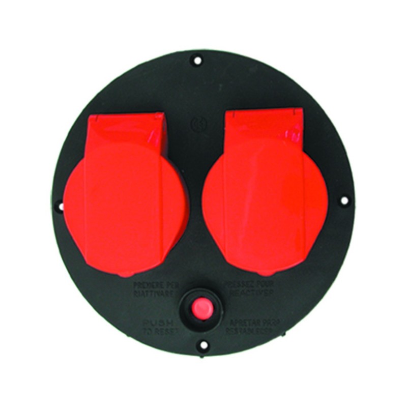 Disco industriale CEE IP44 con 2 prese 16A 400V