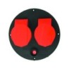 Disco industriale CEE IP44 con 2 prese 16A 400V