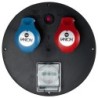 Disco industriale mix IP44 con 2 prese CEE (230V/400V) e 1 Bipasso P40