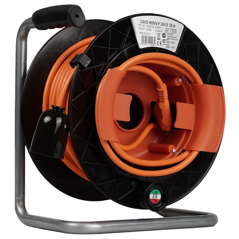 Prolunga Golia Garden 25m con 1 presa Bipasso P40 e spina 16A (S17)