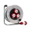 Avvolgicavo Metal Golia 30m IP67 con 3 prese CEE 3P+T 16A