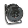 Avvolgicavo Zeus 50m con 4 prese Bipasso P40 e spina 16A (S17)