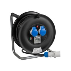 Avvolgicavo 30m IP44 con 2...
