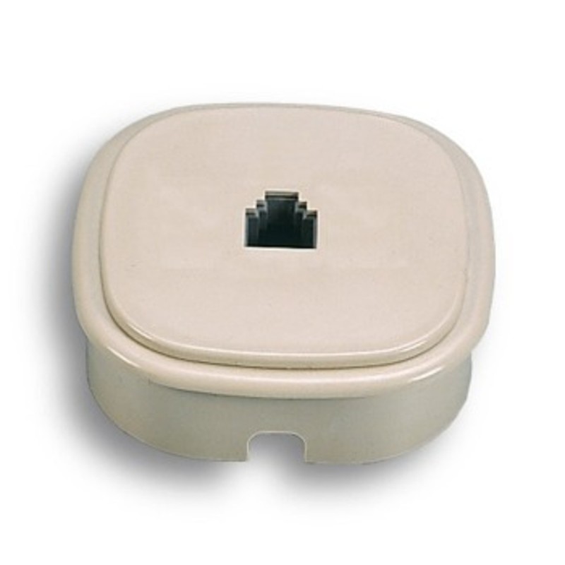 Presa telefonica da incasso con 1 plug RJ11