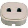 Presa telefonica da incasso con 2 plug RJ11